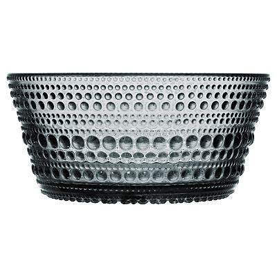 Iittala Kastehelmi Glass Bowl Grey Iittala Kastehelmi Glass Bowl Grey